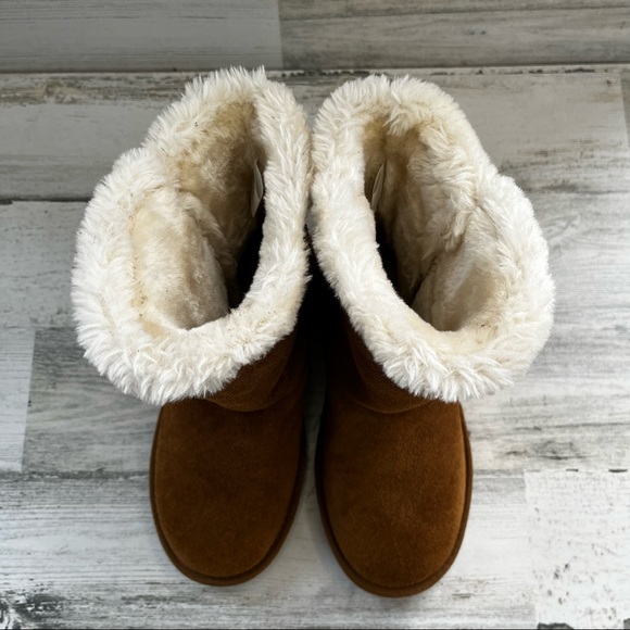 MINNETONKA Brown Suede Boots Size 6 - Picture 2 of 11